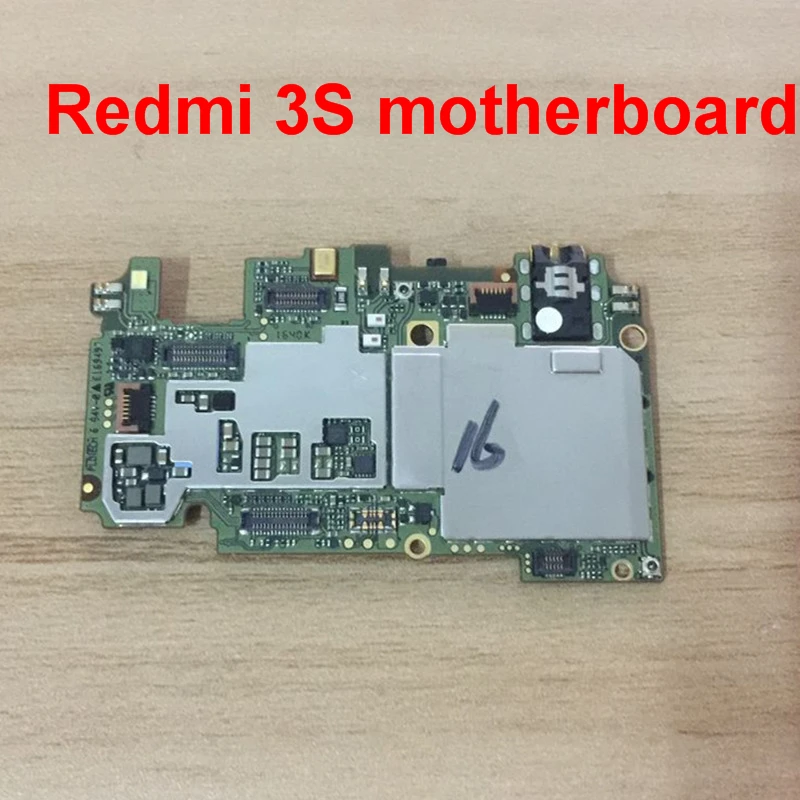 Разблокированная 100% рабочая плата 16 ГБ для Xiaomi Redmi 3 s материнская смартфон + номер