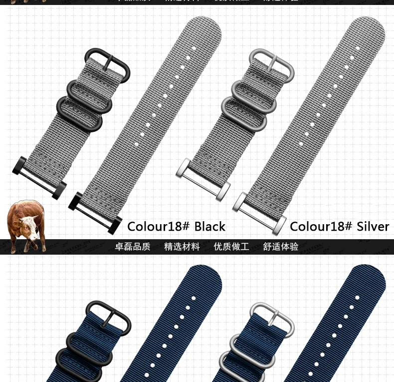 cores, Nylon Strap, Adaptadores, Talões, Ferramentas, Pulseira, Novo