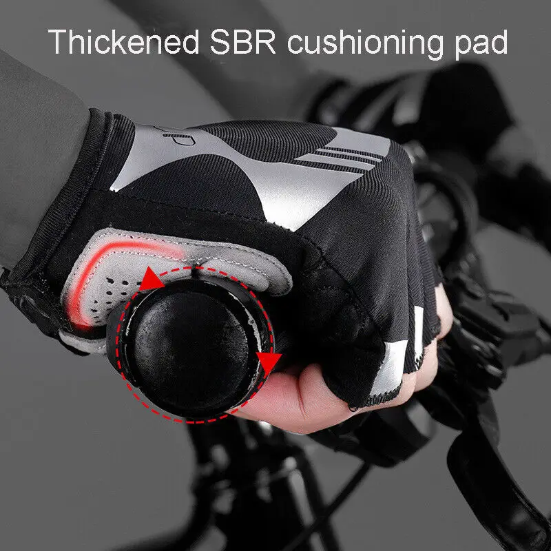 

Men Women Sport Cycling Gloves Half Finger Bicycle Gel Pad Road Bike Outdoor Noctilcent MTB Breathable Bike Gloves