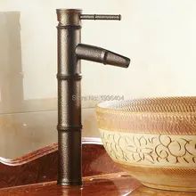 Bamboo Mixer torneiras único punho estilo clássico europeu antigo Torneira da Bacia Torneira Bacia de banho quente e fria torneiras RB1042