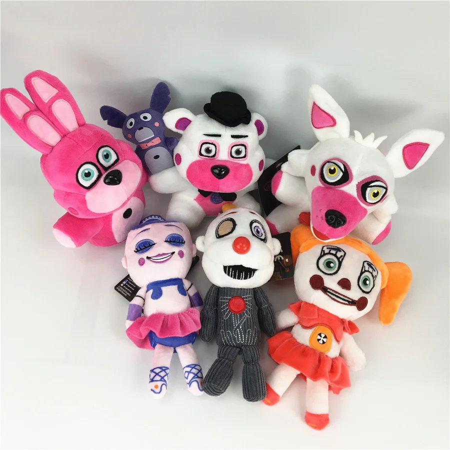 6 шт./лот 20 см Five Nights At Freddy's Sister Location FNAF Funtime Freddy Foxy Ennard плюшевые игрушки мягкие
