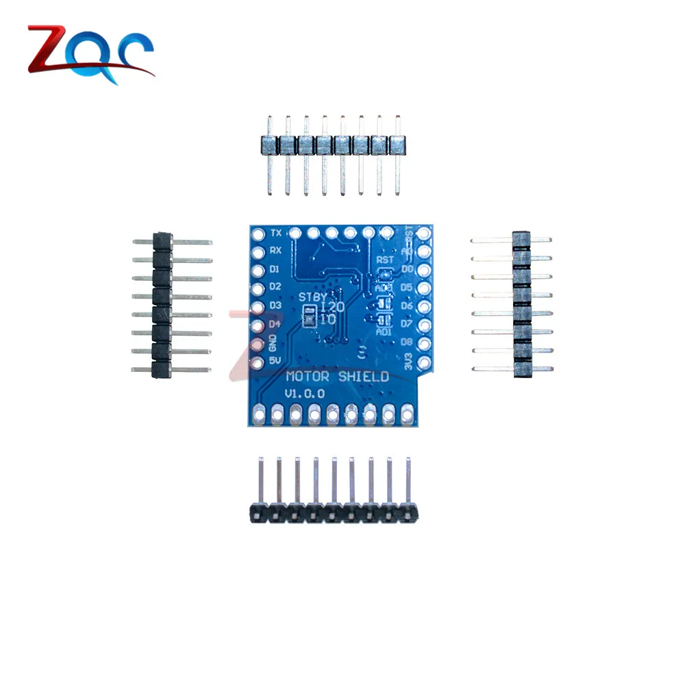 1 компл. Моторный щит для WeMos D1 Мини TB6612FNG Wemos IEC двойной моторный драйвер Щит Модуль вождения с серийным горшком