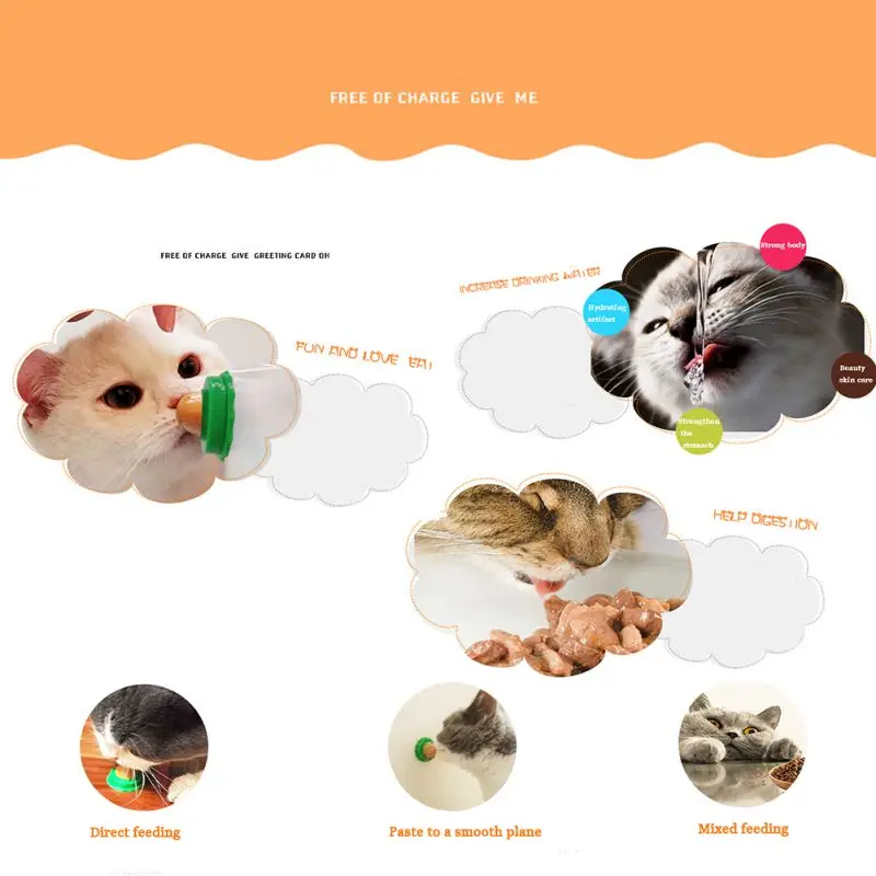Pet Cat Sugar Energy Ball Lick Toys Catnip Power Up Nutrition