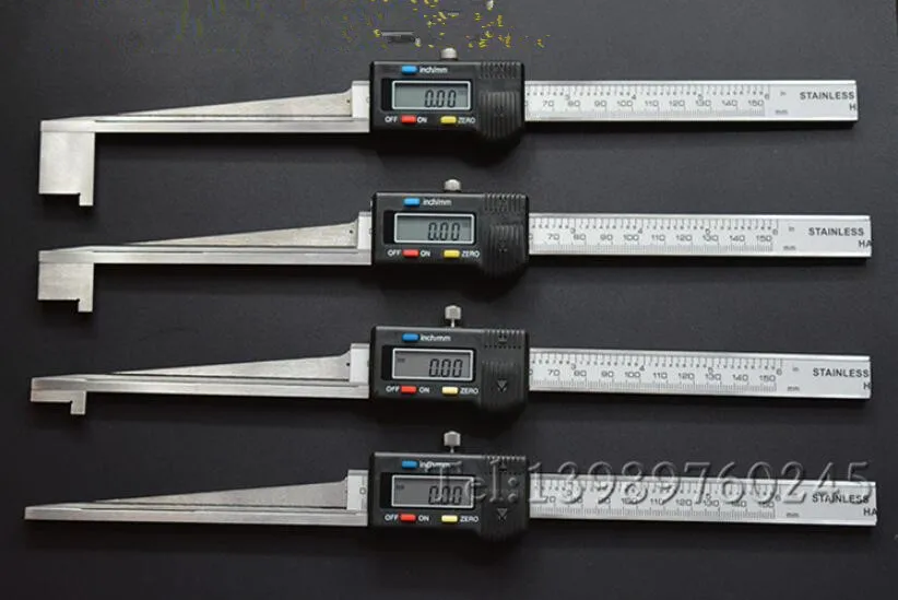 Digital para o Poder o Uso de Plantas de Vernier Caliper sem Bateria Cunha Feeler Medidor Eletrônico 0.2-10mm – 20mm 30mm 40mm