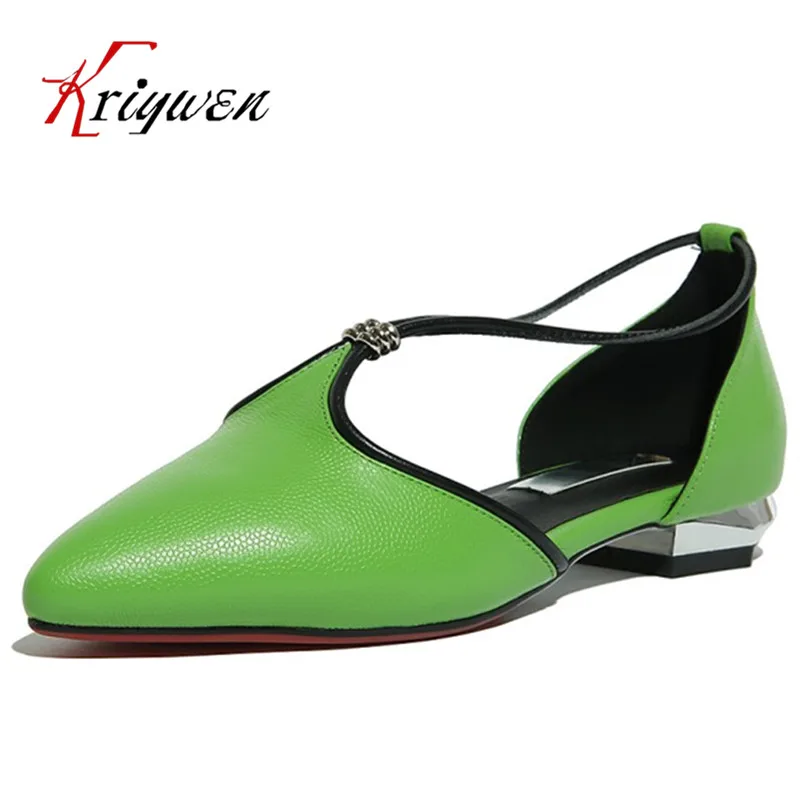 Wholesale 2017 Spring New Fashion pumps cow leather low