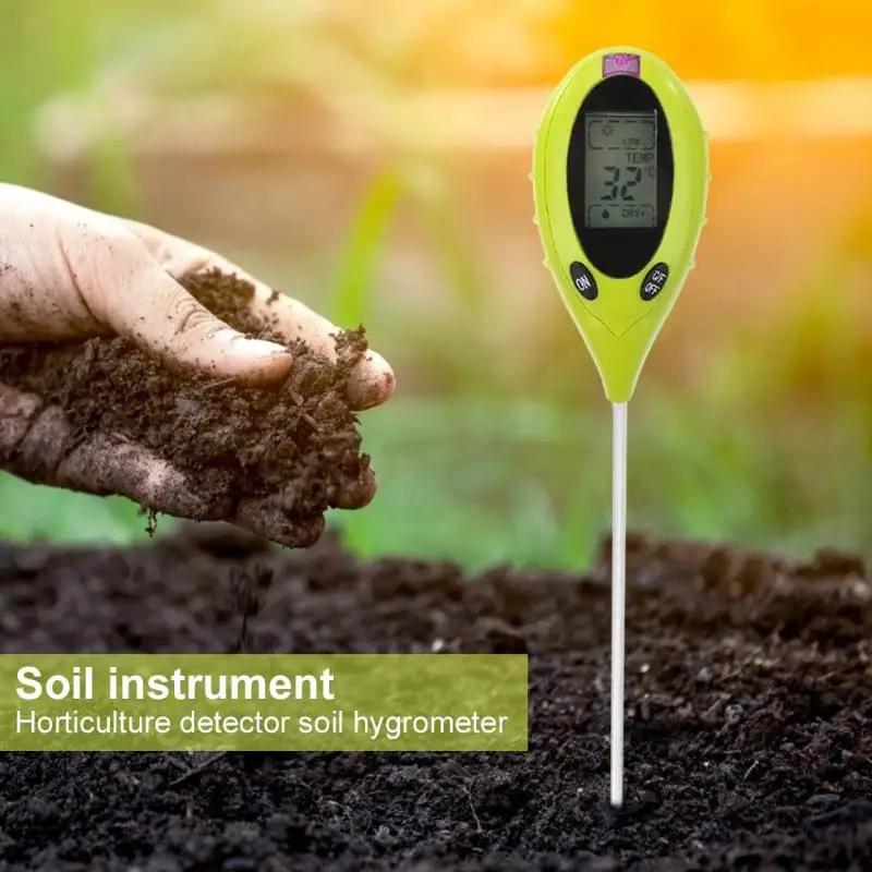 

4 in 1 Soil PH Moisture Light Intensity Meter Plant Tester Soil Temperature Humidity PH Meter For Gardening Plants