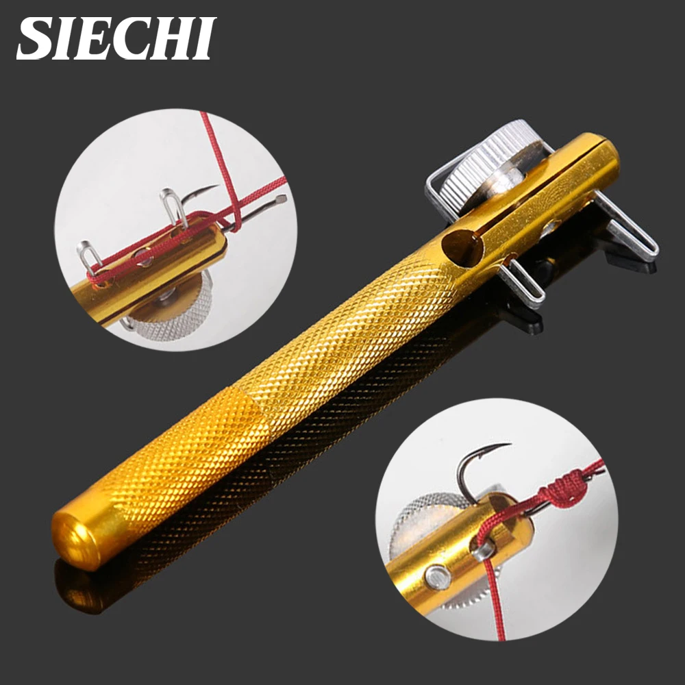 

Full Metal Fishing Hook Knotting Tool & Tie Hook Loop Making Device & Hooks Decoupling remover Carp Fishing Accessory