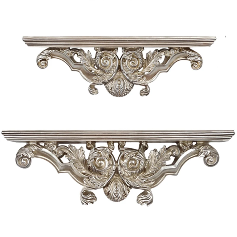 

European Creative Wall Hanging Resin Three-dimensional Storage Racks Partition Shelf Living Room Wall Decoration Sundries Holder