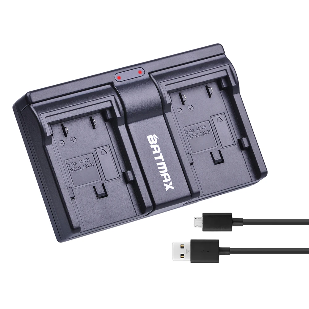 

NB-2L NB 2L NB2L NB-2LH Dual USB Battery Charger for Canon EOS 400D S80 S70 S50 S60 350D G7