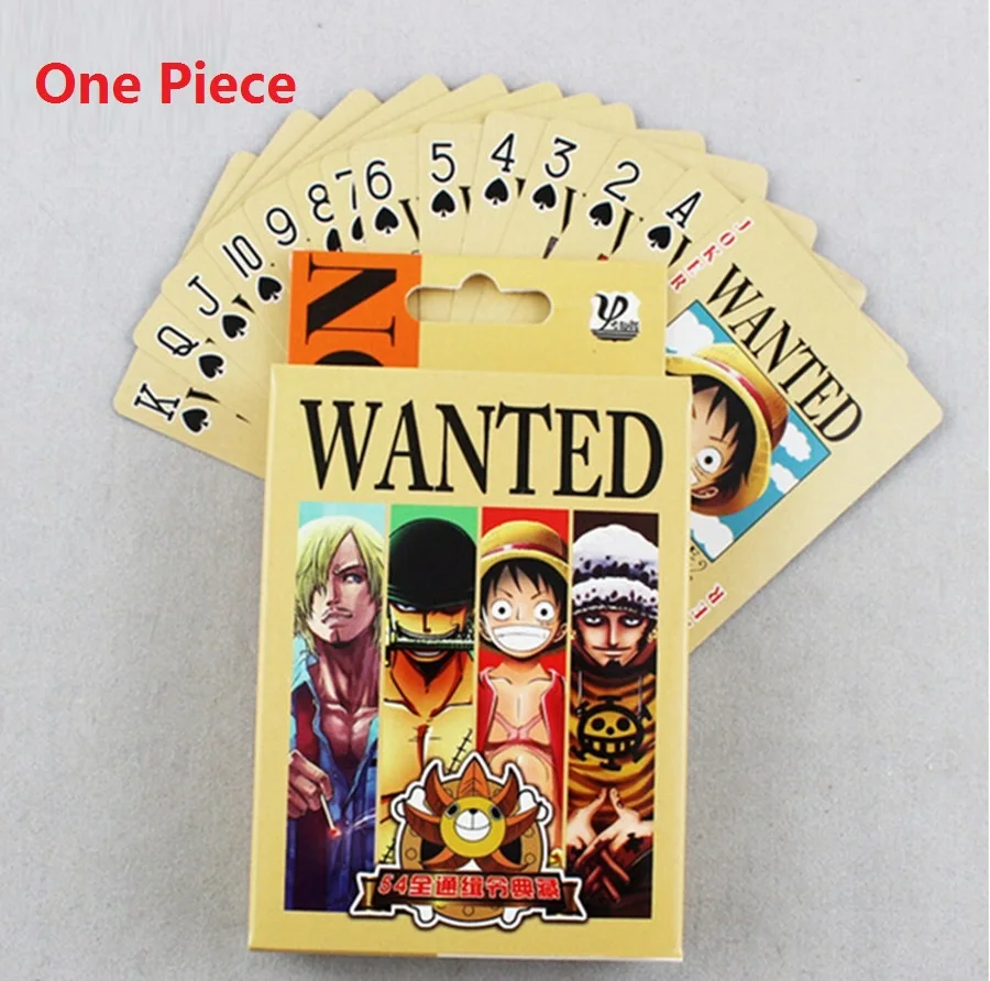 54 шт./одна штука Luffy Roronoa Зоро Чоппер покерная карта цельный плакат Набор фигурок