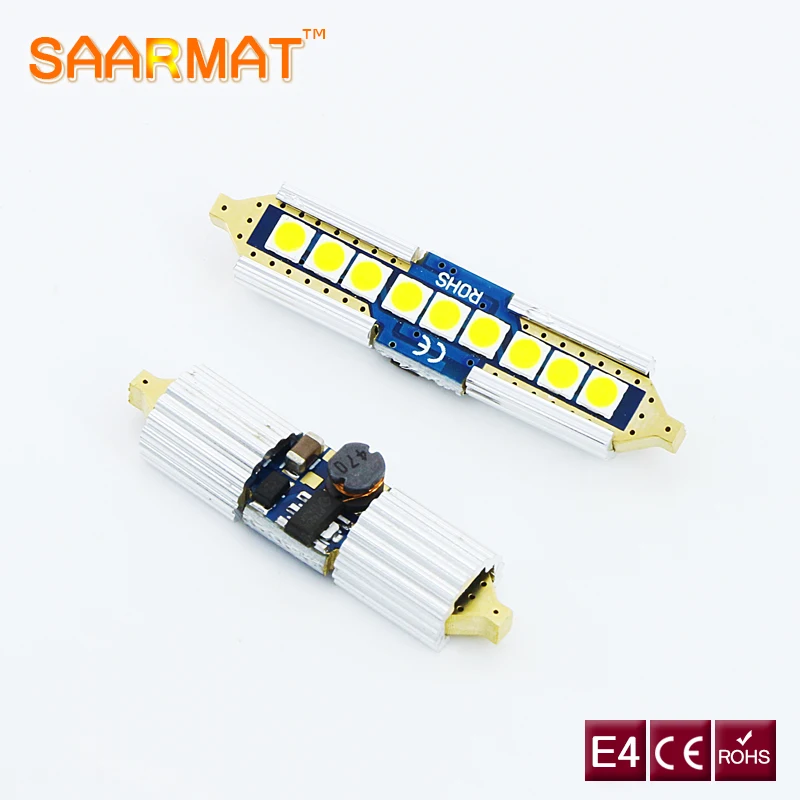 2x CanBus LED White C5W Festoon 31 мм 36 лампы для чтения 39 42 автомобильного номерного знака 12 В|led