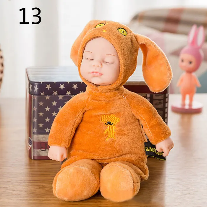 25 см Мини Фаршированная родился игрушки куклы для Детские Силиконовые гиперреалистичный Младенцы реалистичные игрушки для детей сна Reborn