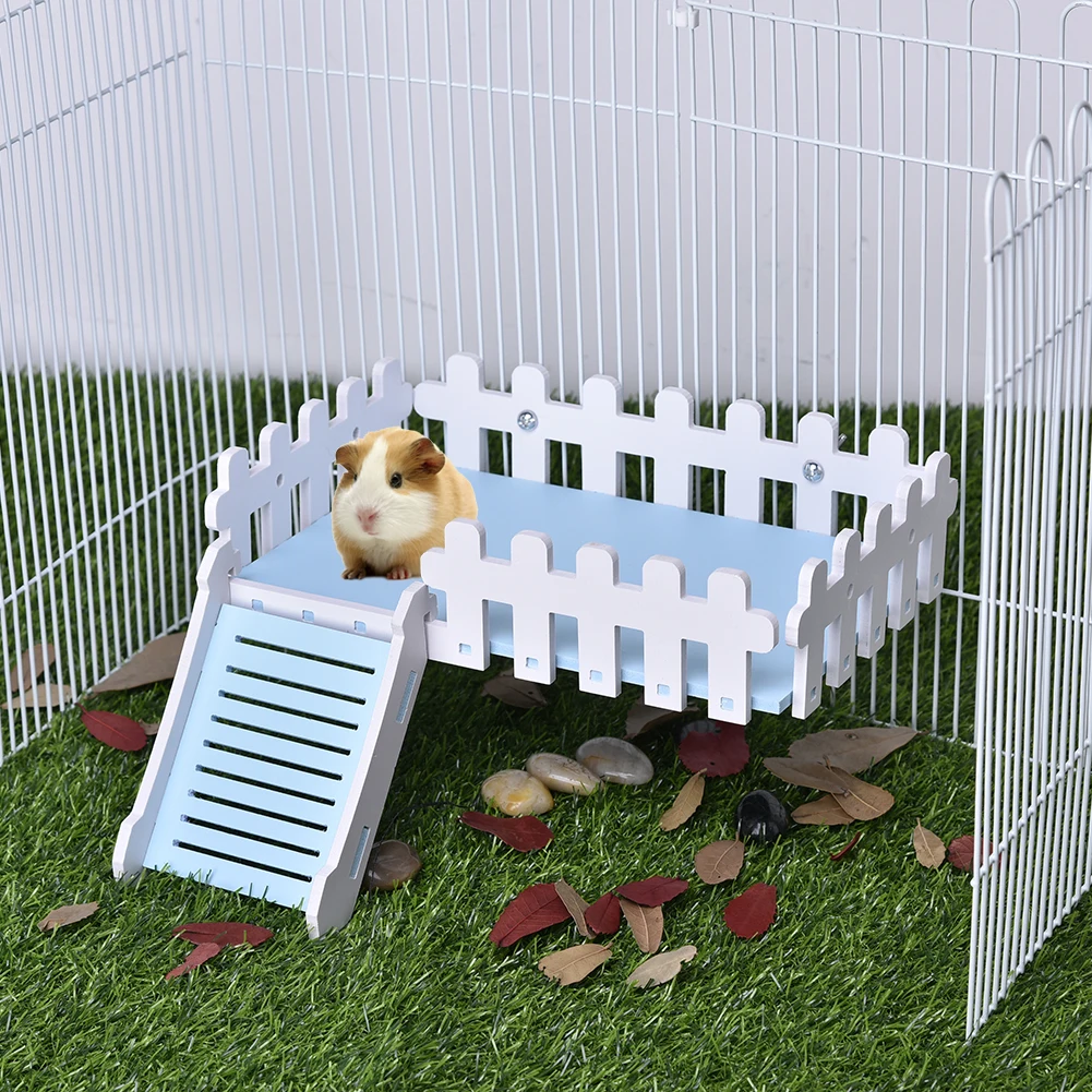 

New arrival Pet Toy Platform Hamster Toy Ladder Swing Hedgehogs Squirrel Cute Fence Hold Nest Large Space Toy For Chinchilla