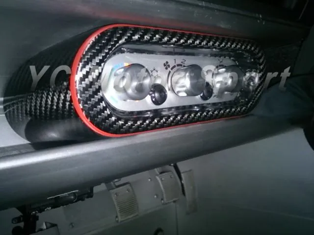 2008-2011 Lotus Exige S2 Elise S2 Heat AC Control Mounting Panel DCF Matte Finish Twill Weave (15)