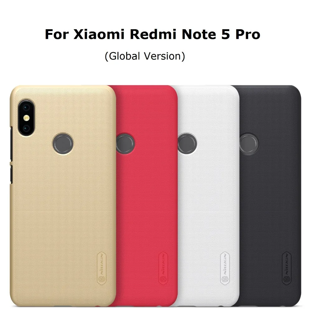 

For Xiaomi Redmi Note 5 Case Nillkin Frosted PC Hard Back Cover Case for Redmi Note 5 Pro Global Version 5.99 inch with gift