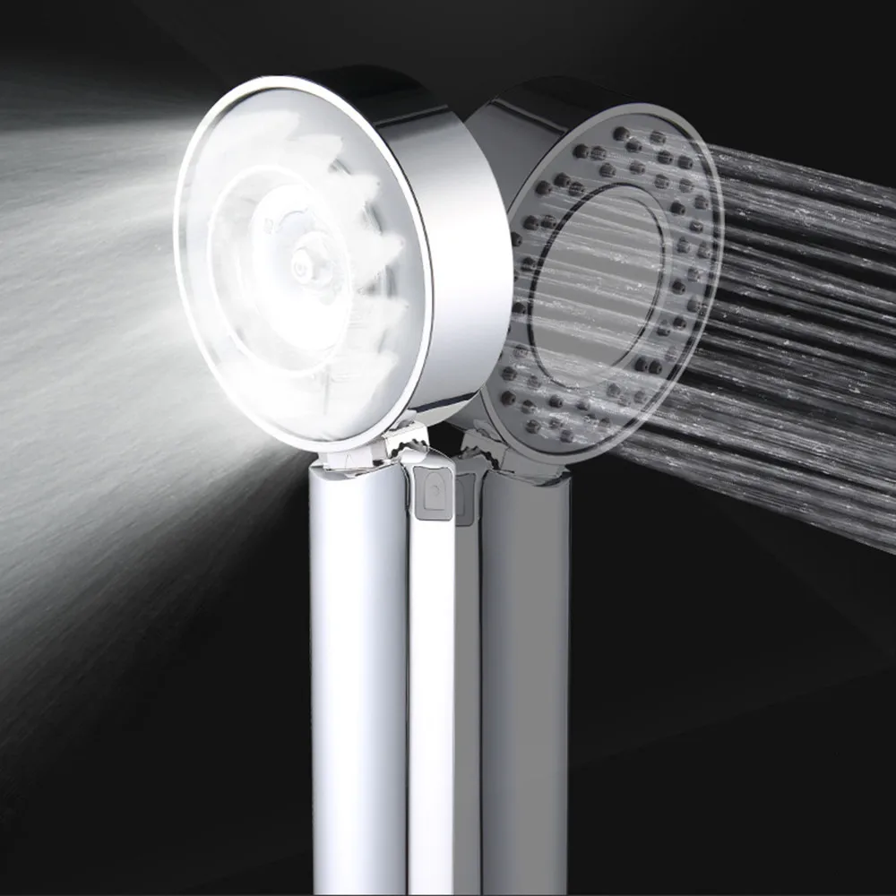 Душевая головка для ванной комнаты, Ручная двусторонняя Регулируемая душевая головка, спа фильтр давления L0409