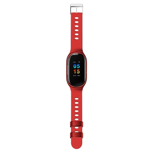 M1 AI Смарт-часы для женщин и мужчин с Bluetooth наушниками Hate Rate Монитор артериального давления спортивные Смарт-часы Android IOS - Цвет: Красный