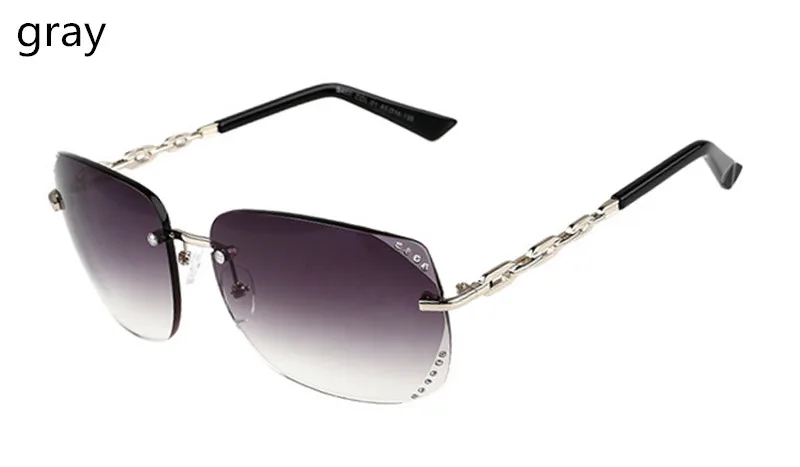 Роскошные высококачественные женские солнцезащитные очки без оправы, брендовые дизайнерские Элегантные винтажные женские солнцезащитные очки, женские солнцезащитные очки Oculos