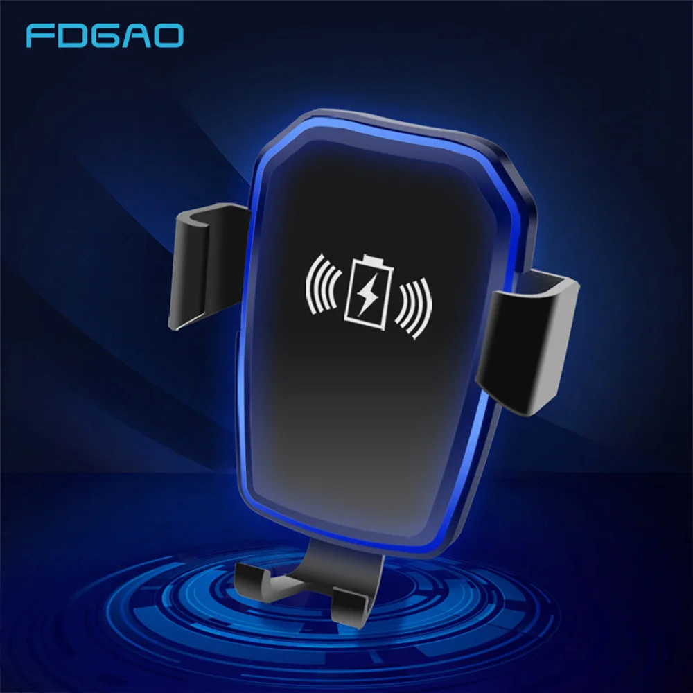 

Fdgao Gravity Car Mount Qi Wireless Charger for iPhone X 8 XS MAX XR Fast Wireless Charging Car Holder Stand For Samsung S9 S8