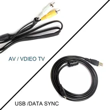 USB и AV ТВ кабель для цифрового фотоаппарата PANASONIC LUMIX DMC-FX35 DMC-FX37 DMC-FX50 DMC-FX500 DMC-FX7 DMC-FX8 DMC-FX9 DMC-FZ10 DMC-FZ15 DMC-FZ18
