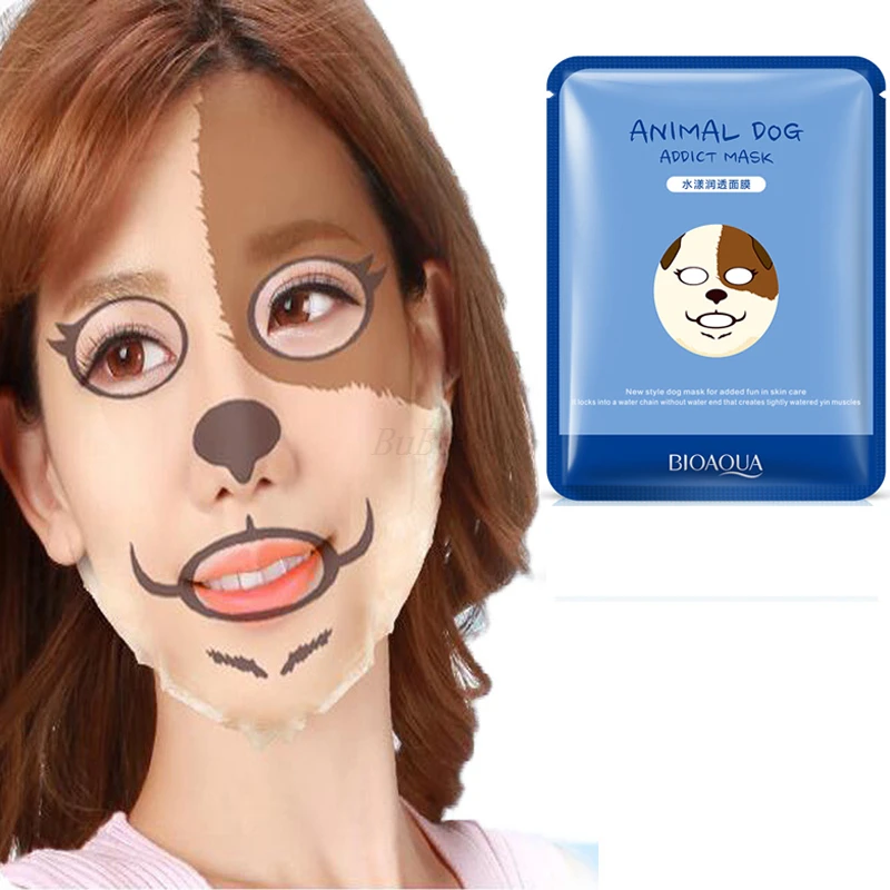 BIOAQUA-1-Pcs-Cute-Animal-Sheep-Dog-Panda-Tiger-Facial-Mask-Hyaluronic-acid-moisturizing-Oil-control (3)