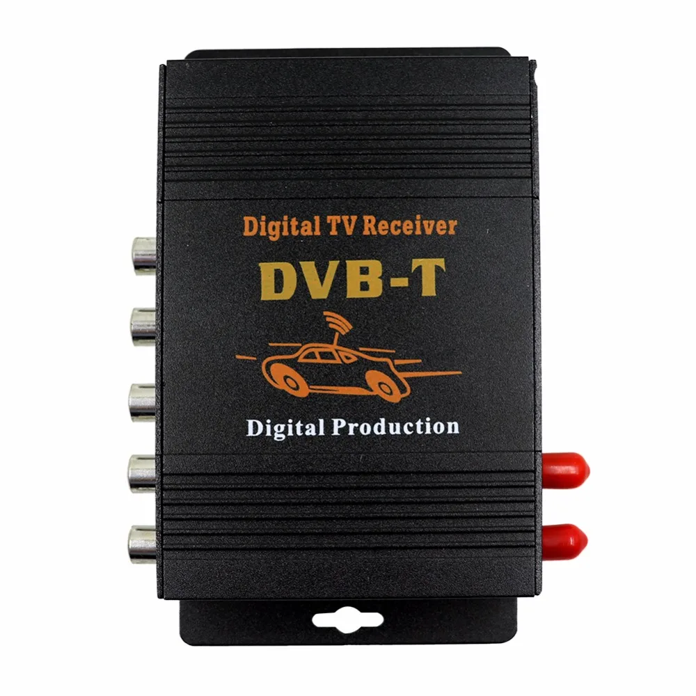 M-618 автомобильный тв тюнер DVB MPEG-4 двойная антенна цифрового телевидения коробка приемник Мини ТВ коробка работа в Европе, Ближний Восток, Австралия