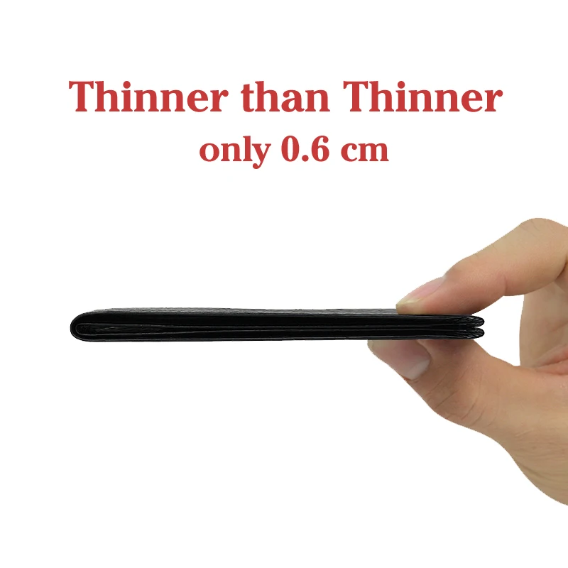  100% Genuine Leather Small Mini Ultra-thin Wallets men Compact wallet Handmade wallet Cowhide Card Holder Short Design purse New 