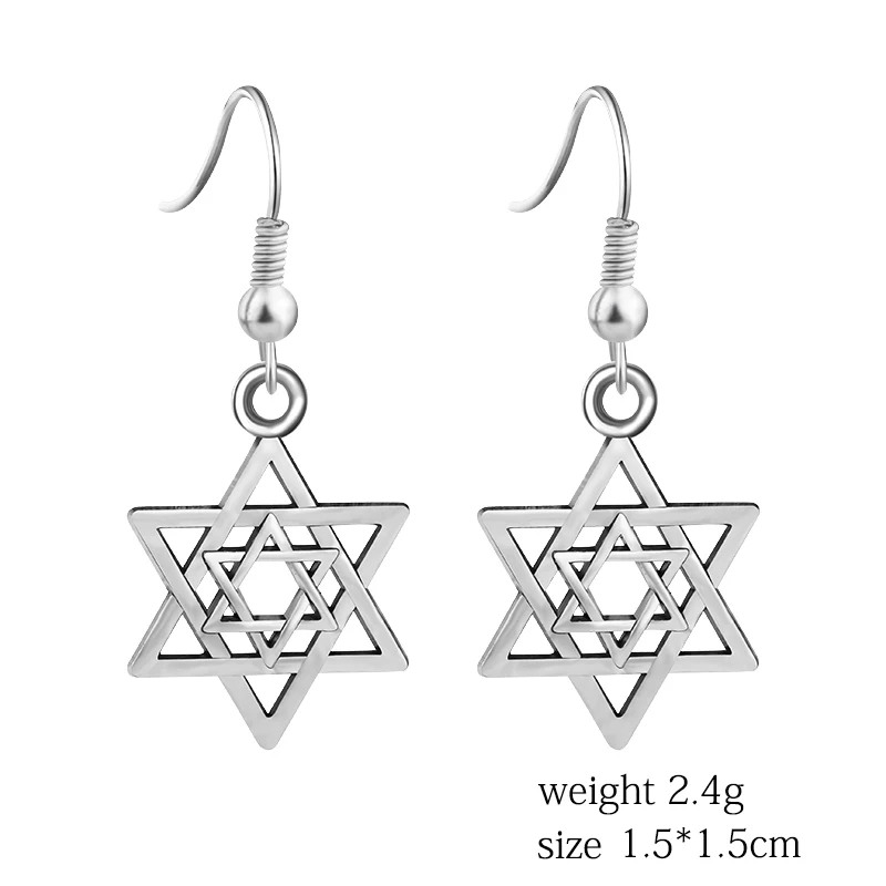 Vintage-Steampunk-Inverted-Triangle-Star-Of-David-Hook-Earrings-For-Women-Hollow-Hexagram-Pendientes-Earings-Dropshipping (5)