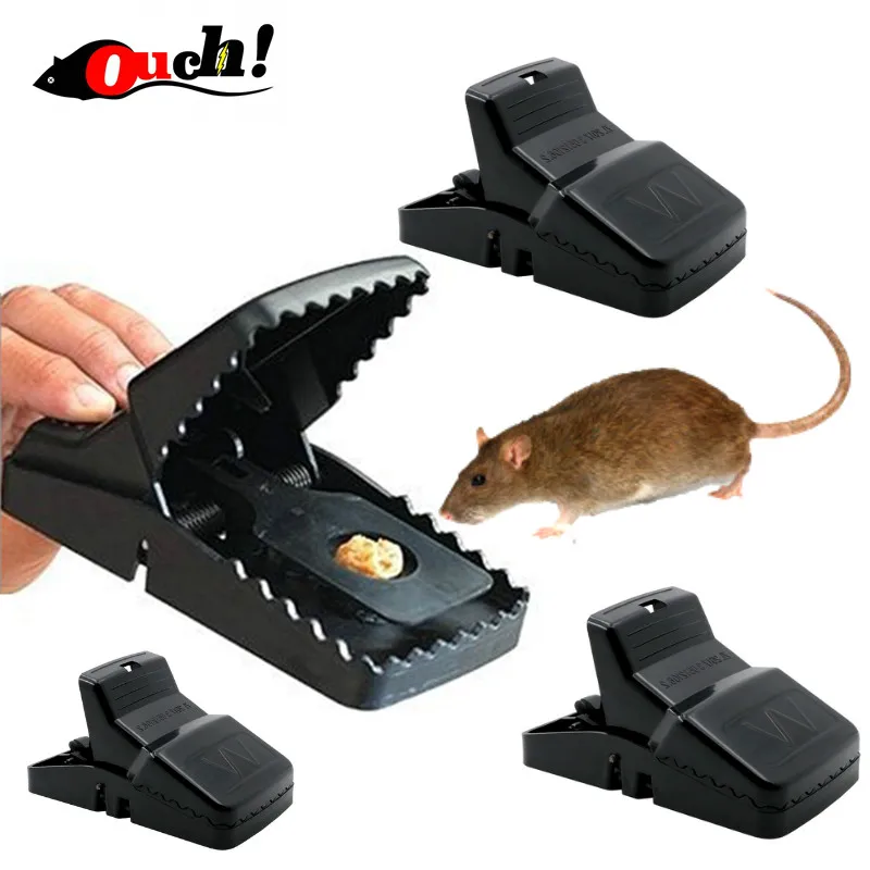 Ouch 4 Pieces/ Pack Plastic Mouse Trap Mousetrap Bite Formula Pest