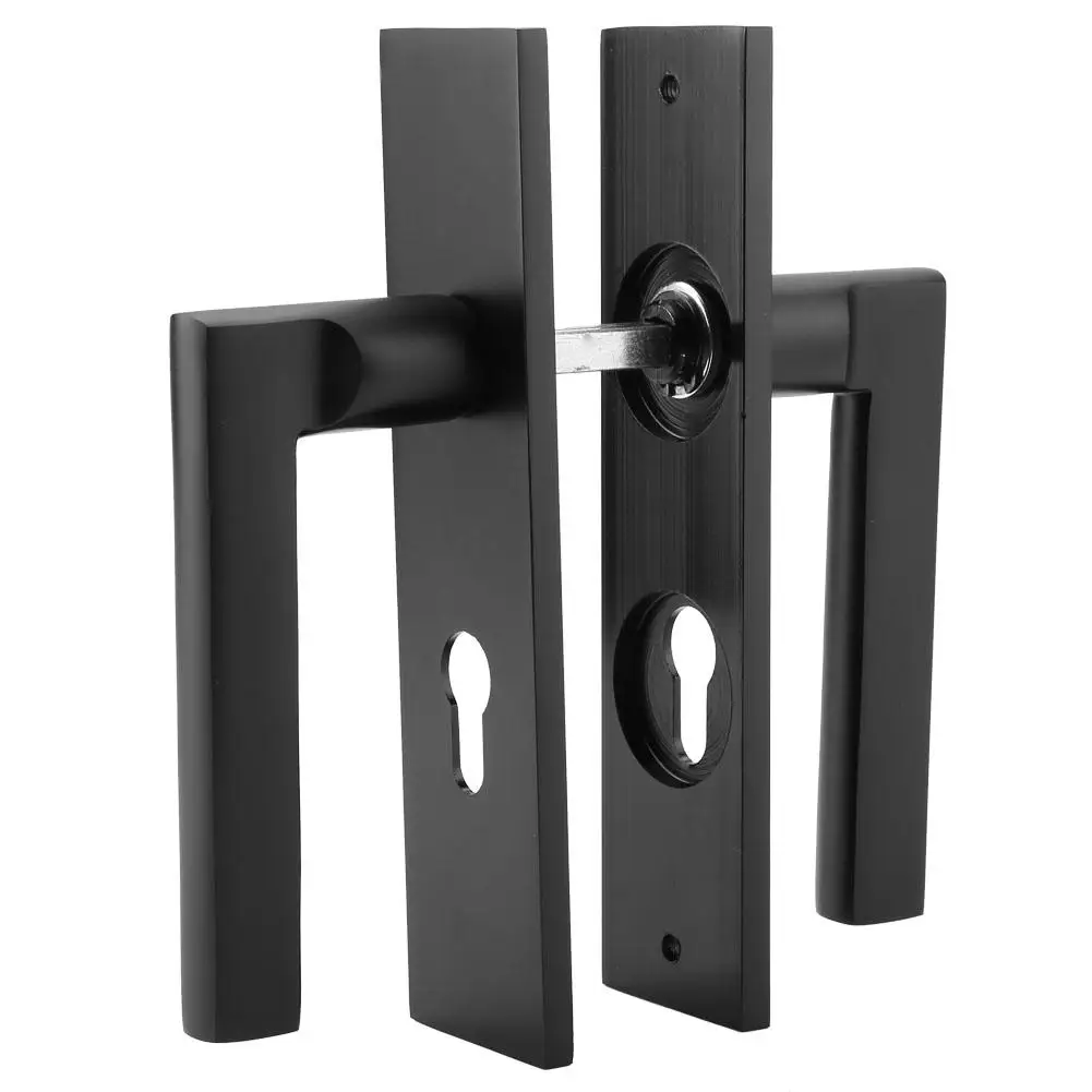 

Modern Aluminium Alloy Door Handle Bedroom Interior Door Lock Handle Furniture Hardware Accessories for Living Room Bed Room