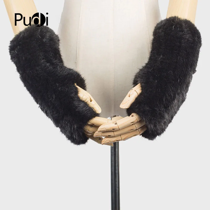 

Hand Made knitted Fur Fabric Mink Fur Glove Gloves mittens mit handwear