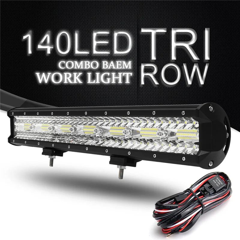 

20 inch 140LEDs 420W 6000K Combo Beam LED Work light LED Bar Work Lamp For offroad SUV car led light bar