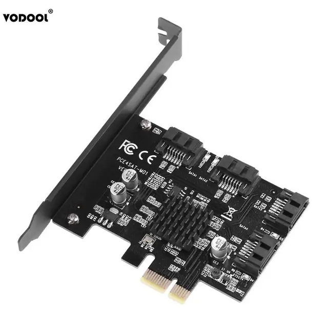Best Offers VODOOL Mini PCI Express to SATA3.0 4-Port SATA III 6G Expansion Controller Adapter Card IPFS Computer PC Components Best Offers VODOOL Mini PCI Express to SATA3.0 4-Port SATA III 6G Expansion Controller Adapter Card IPFS Computer PC Components