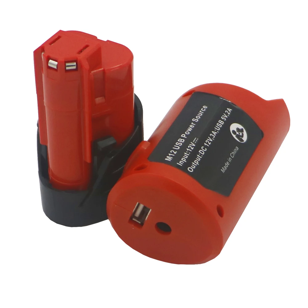 DVISI M12 12V 2000 mAh/1500 mAH литий ионная батарея + usb адаптер конвертер зарядное устройство