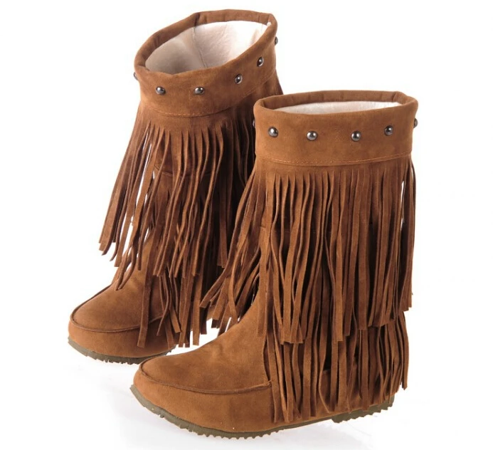 fringe boots cheap