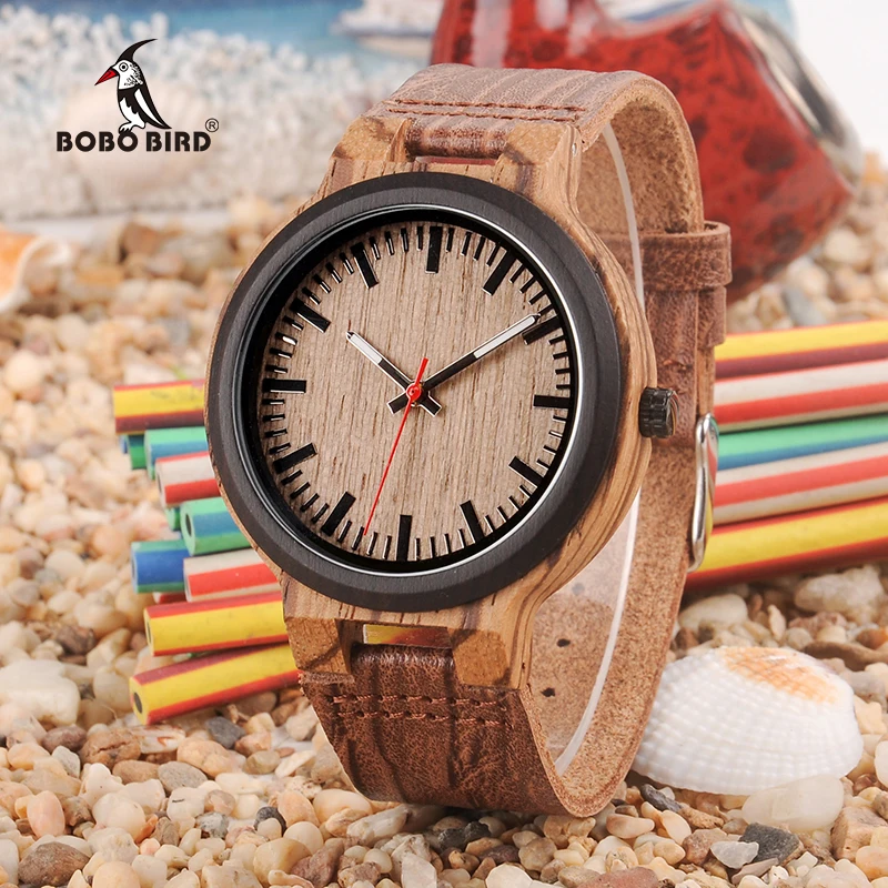 BOBO BIRD LP30 Men Wood Orologi Quartz Women Watch Timepieces Brand Reloj para hombre Drop Shipping