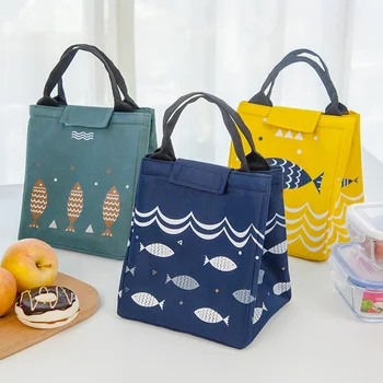 

Lunch Bags Women Insulated Bags New Fashion Oxford Waterproof Dirt-proof Thermal Bag For Food Portable Classic Picnic Bento Tote