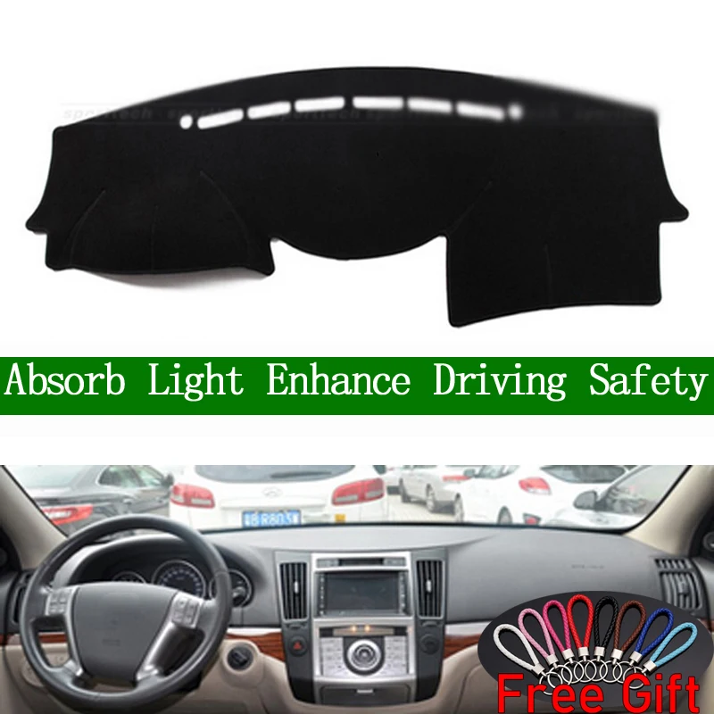 

For Hyundai Veracruz ix55 2006 2007-2015 Dashboard Cover Sun Shade Non-slip Dash Mat Carpet Car Stickers Interior Accessories