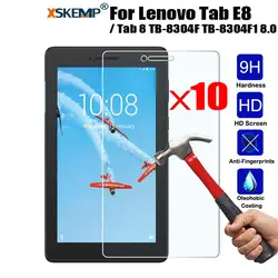 XSKEMP 10 шт оптом для lenovo Tab E8/Tab 8 TB-8304F TB-8304F1 8,0 Премиум 0,33 мм Толщина закаленное Стекло Экран протектор