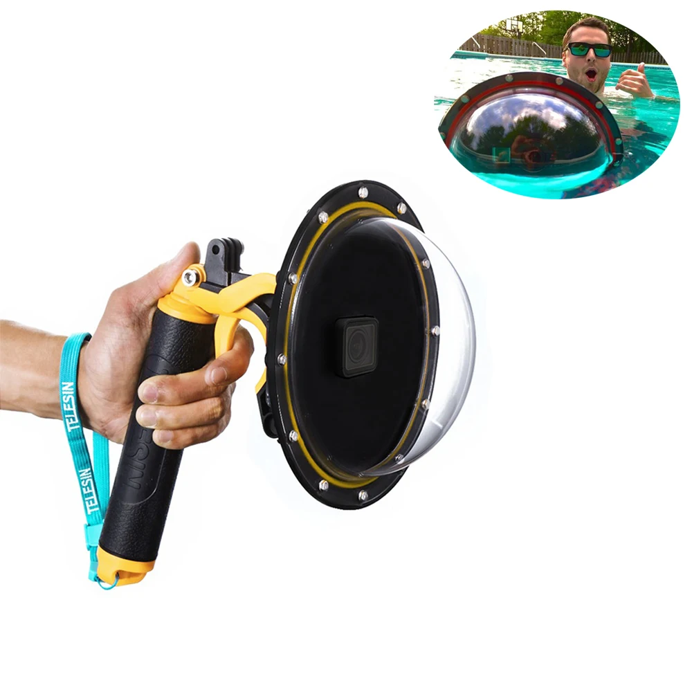 

2018 New Dome Port Set Lens Transparent Housing Cover Case for Gopro Hero 5 for diving