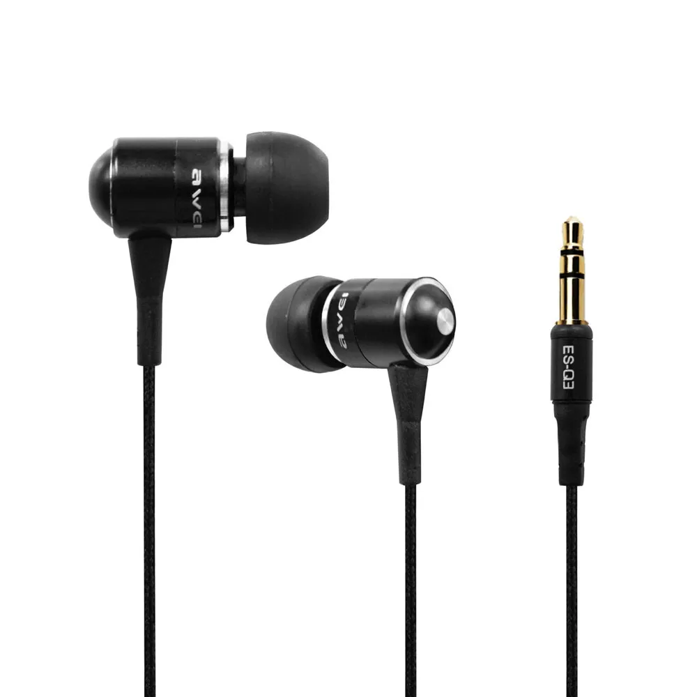 Hot Q3 Stereo Earphone 3.5mm Jack In Ear Earphone Noise Isolating Hi
