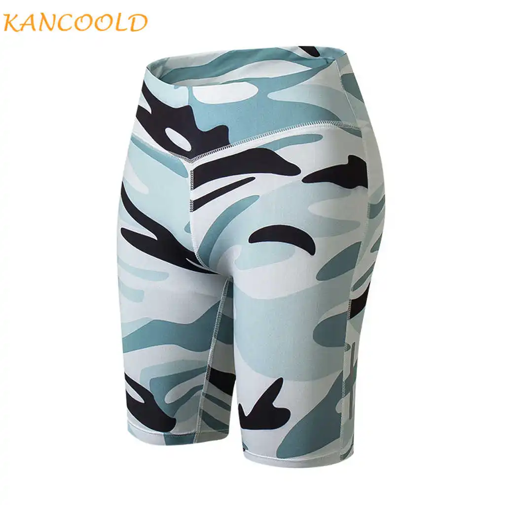 KANCOOLD сексуальные шорты для йоги спортивные бега женские камуфляжные