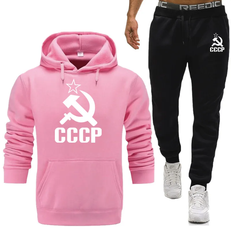 Спортивный костюм для мужчин, Термальный уникальный CCCP, спортивный костюм для России, СССР, СССР, спортивный костюм, толстовка+ штаны, спортивный костюм, повседневные толстовки