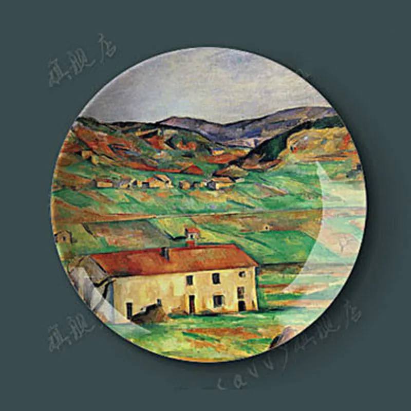 Декоративная подвесная тарелка Cezanne фарфоровая для креативного искусства