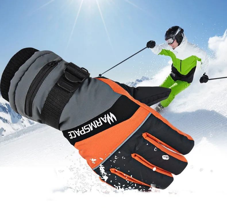 3.7V Outdoor Sports Fun Electric Heated Gloves Windstopper Waterproof Ski Cycling Winter Warm Riding Motorcycle Bicycle Gloves (1)