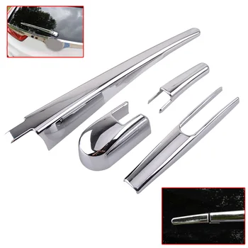 

DWCX New 4Pcs High Quality Car Styling Chrome Plated Rear Window Lid Wiper Cover Trim Molding fit for Honda CRV 2017