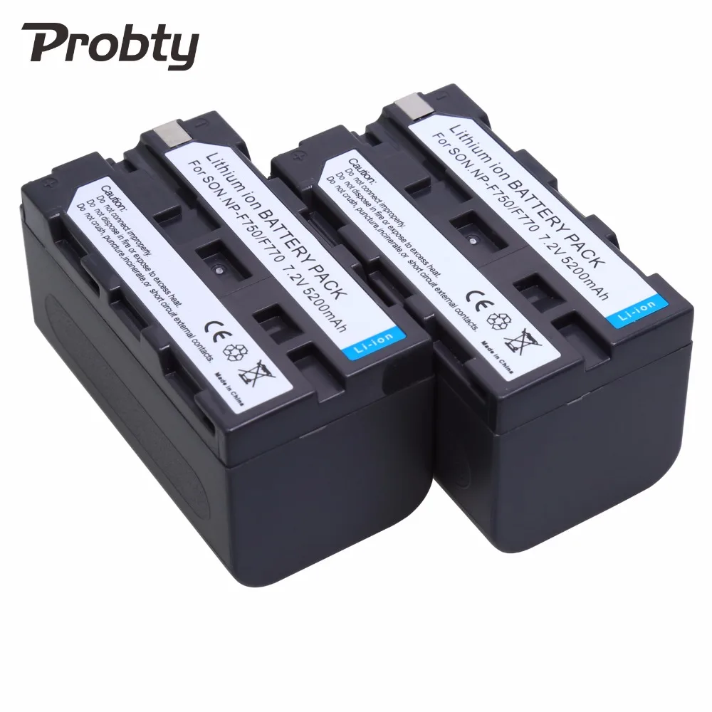 Probty 2Pcs NP F750 NP F770 NP F750 NP F770 Battery For Sony CCD TR917 ...