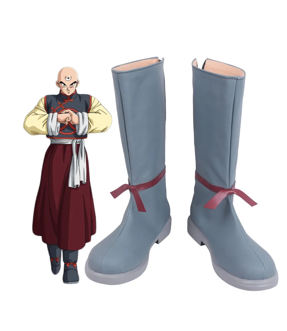 Dragon Tien Shinhan Ball Cosplay Boots Shoes Custom Made | Тематическая одежда и униформа
