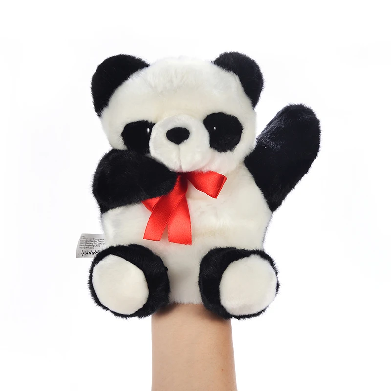 Plush Hand Puppet Toys Panda Hand Puppets Animal Family Party Fun Dolls
