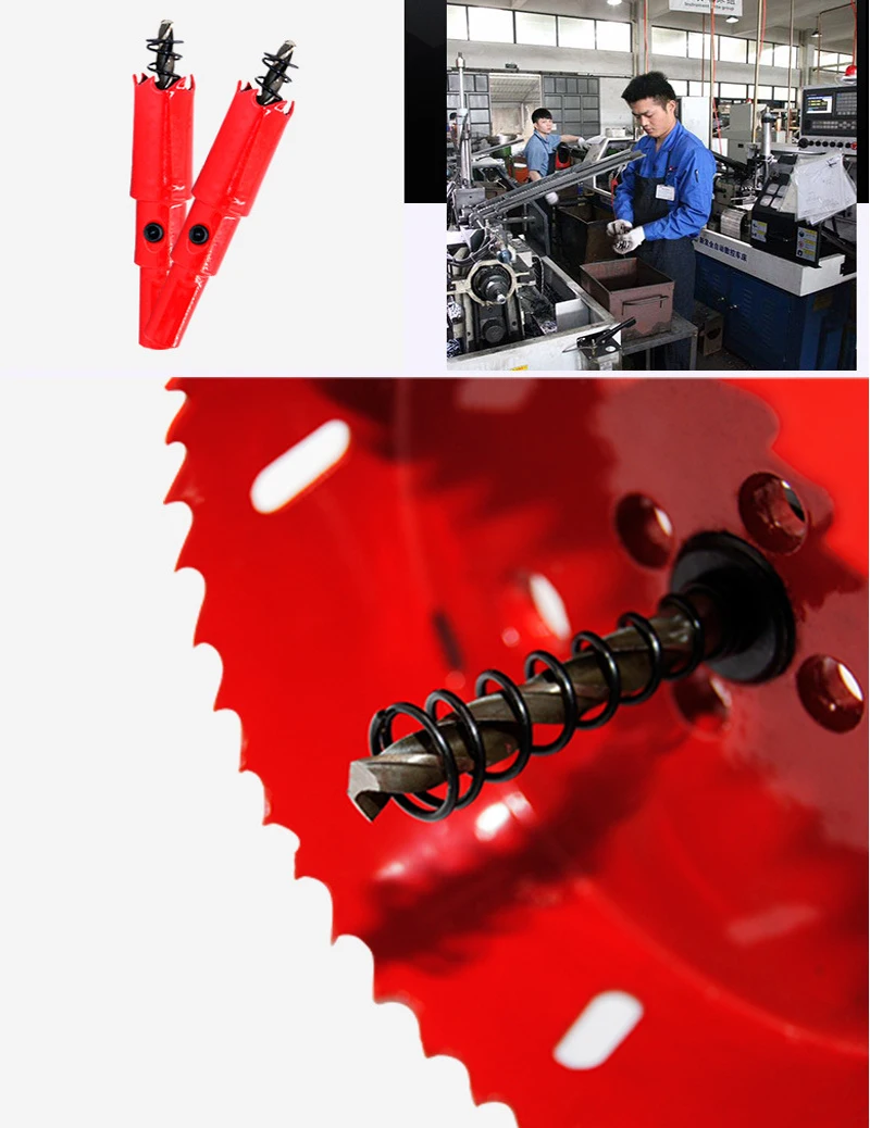 M42 16-200mm HSS Steel Drilling Hole Saw Drill Bit Cutter Bi-Metal for Aluminum Iron Stainless Steel DIY Wood Cutter Drill Bits